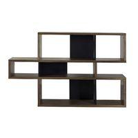 Temahome London Bookcase Walnut and Black