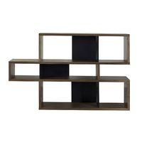 Temahome London Bookcase Pure White and Walnut