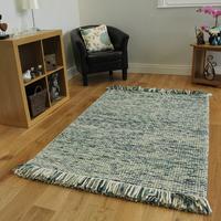 Teal Turquoise Modern Wool Rug - Valencia - 160 x 230cm (5ft 3\
