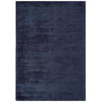 textured viscose navy blue rug pisa 160x230