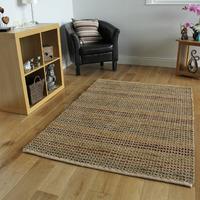 Terracotta Orange Jute Kitchen Rug - Ottawa - 160 x 230cm (5ft 3\