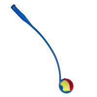 tennis ball launcher dog toy blue