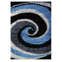 teal blue swirl shaggy rug helsinki m