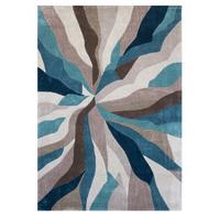 Teal Splinter Contemporary Rug Banbury 80X150