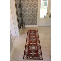 Terracotta Indian Dosh Hallway Runner Rug