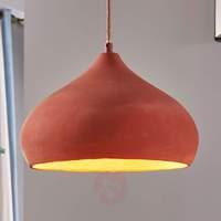 Terracotta pendant light Fiona, attractive shape