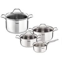 Tefal Intuition Polished Stainless Steel Pan Set of 8