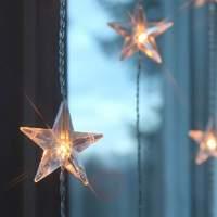 Ten strands - LED curtain light Star, 20-bulb