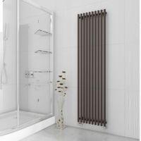 Terma Tune Vertical Radiator Noble Brown Textured (H)1800 mm (W)490 mm