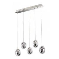 Terrene 5 Light Bar Pendant Ceiling Light In Chrome