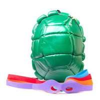 Teenage Mutant Ninja Turtles Green Turtle Shield Shell Backpack With Mask