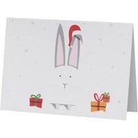 Teenage Cancer Trust A6 Landscape Christmas Card-Vector Rabbit