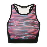 teen girl multi colour neon patterned racer back pull on mesh panel wo ...