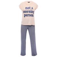 teen girl pink and purple pull on cotton not a morning person slogan p ...