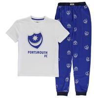 Team Pompey Logo Pyjama Set Junior Boys