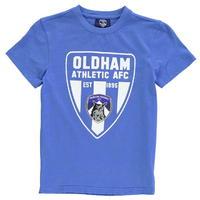 team oldham fc graphic t shirt junior boys