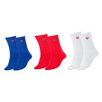 Tecnifibre Tour Mens Socks - 3 Pair Pack - Blue/Red/White