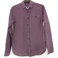 Ted Baker Age 14 Purple, Red And Navy Blue Check Shirt