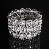 Tennis Bracelets 1pc, Transparent / Silver Bracelet Fashionable / Rhinestone Jewellery