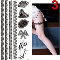 Temporary Tattoos Stickers Non Toxic Glitter Waterproof Multicolored Glitter 1 Package 1716CM