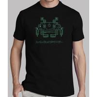 techno invader - man t-shirt