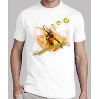 tennis shirt white man