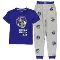 team oldham logo pyjama set junior boys