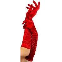 Temptress Gloves Red Long 46cm