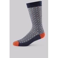 Ted Baker Navy Spot Socks