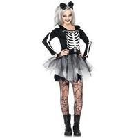 teen skeleton girl costume mediumlarge