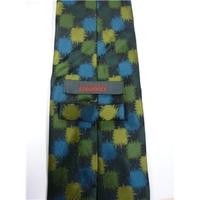 Ted Baker Endurance Black With Green, Gold and Blue Silk Tie