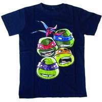 Teenage Mutant Ninja Heroes (TMNT) Kids Faces T-Shirt 104/110 Blue