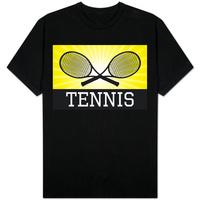 Tennis Crossed Rackets Yellow