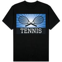 tennis crossed rackets blue