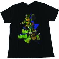 teenage mutant ninja turtles kids lean mean green t shirt black