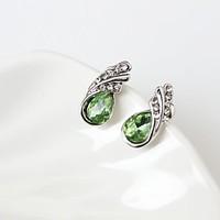 Teardrop Stud Earrings Jewelry Fashion Daily Alloy Rhinestone 1 pair