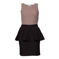Textured Peplum Dress