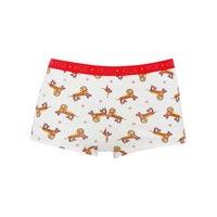 teen girl branded elasticated waistband sausage dog boxer briefs multi ...