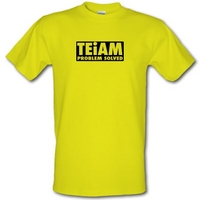 Teiam Problem Solved male t-shirt.