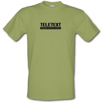 Teletext Internet For Old People male t-shirt.