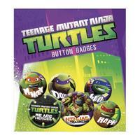 teenage mutant ninja turtles button badge set