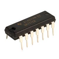 texas instruments ua747cn dual op amp dil14