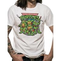 Teenage Mutant Ninja Turtles - Group Unisex Large T-Shirt - White