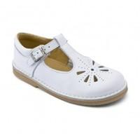 Tea Party, White Patent Girls Buckle Sandals