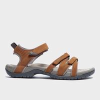 teva womens tirra leather sandal brown