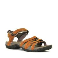 teva womens tirra leather sandal brown