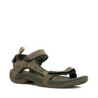 Teva Men\'s Tanza Leather Sandal - Brown, Brown