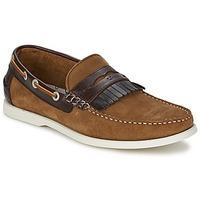 ted baker waave mens boat shoes in brown