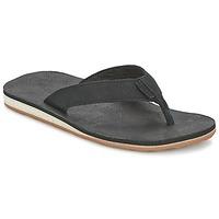Teva CLASSIC FLIP PREMIULEATHER men\'s Flip flops / Sandals (Shoes) in black