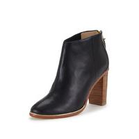 Ted Baker Lorca Wooden Heel Leather Ankle Boots